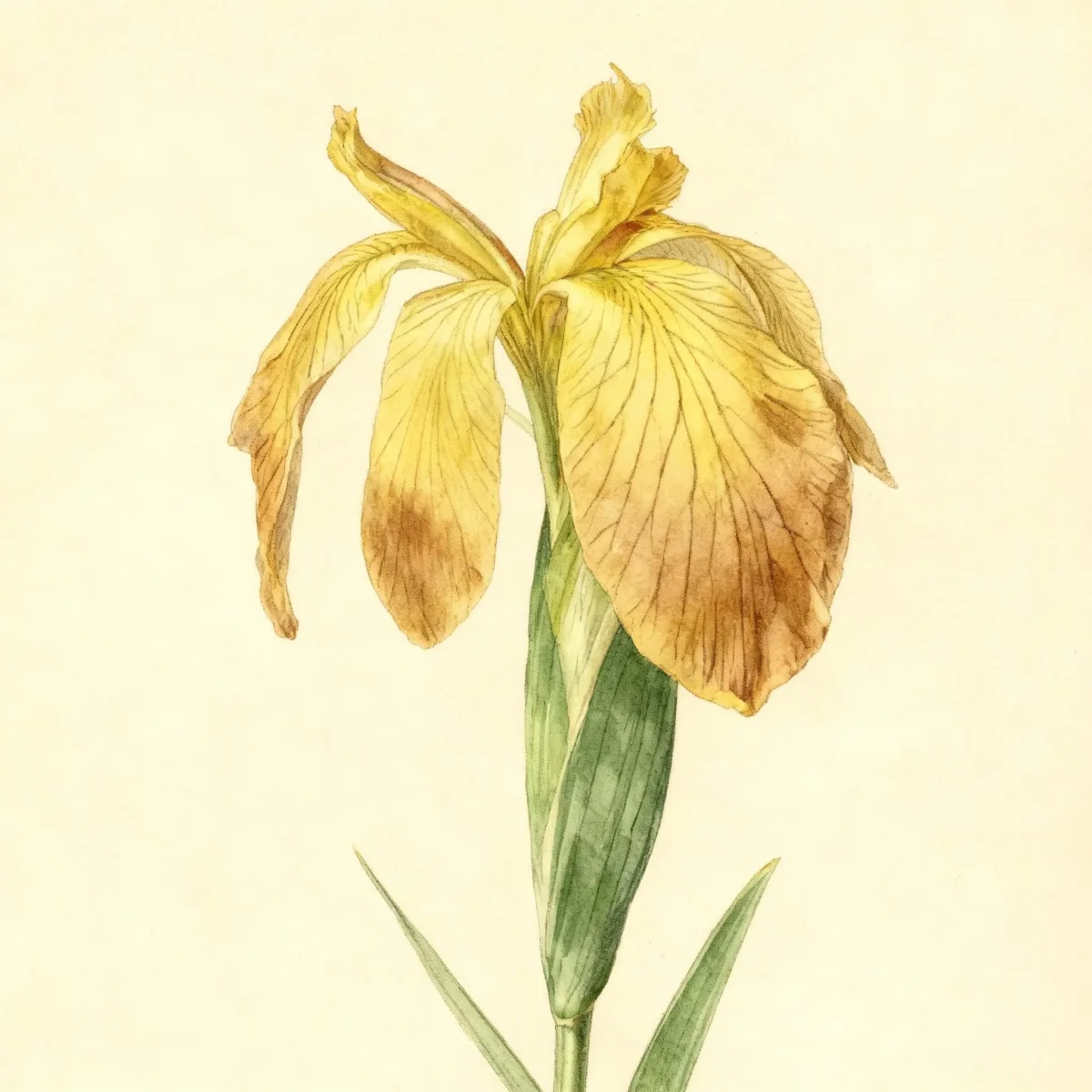 Copper iris (Iris fulva 'Lois Yellow')