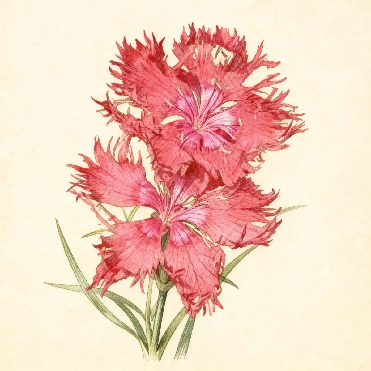 Fringed pink (Dianthus superbus 'Crimsonia')