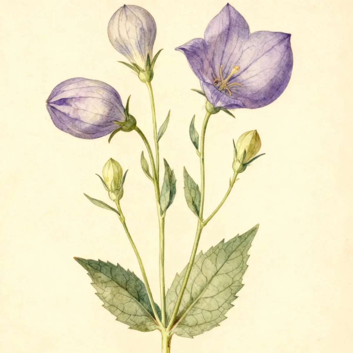 Balloon flower (Platycodon grandiflorus 'Hakone Blue')
