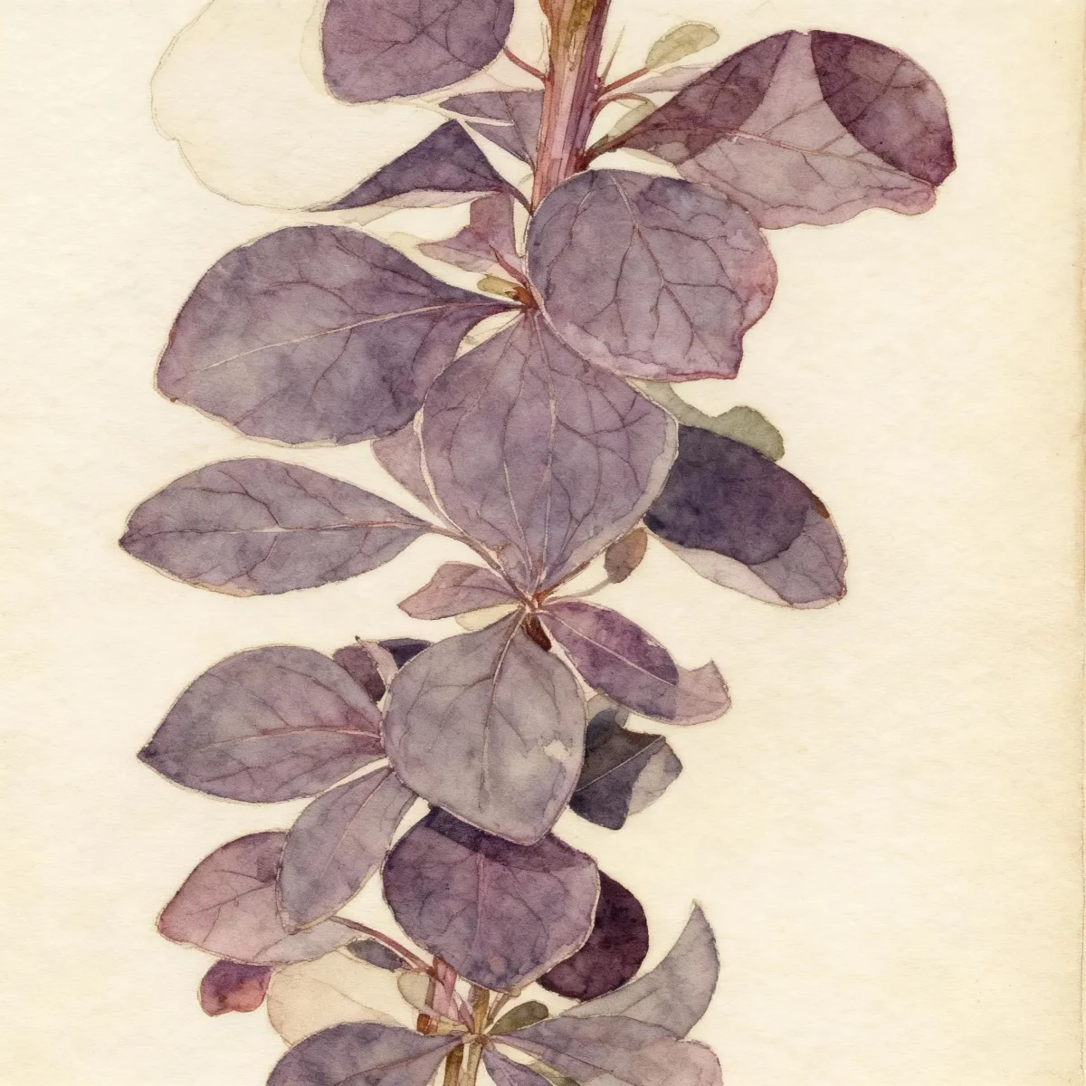 Japanese barberry (Berberis thunbergii 'Royal Cloak')