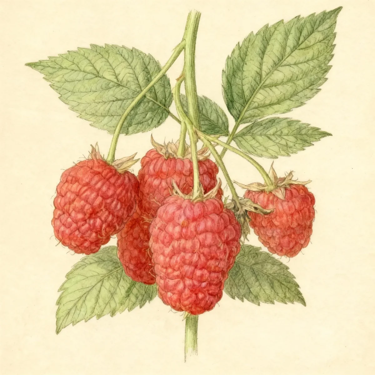 Raspberry (Rubus idaeus 'Improved Titan')