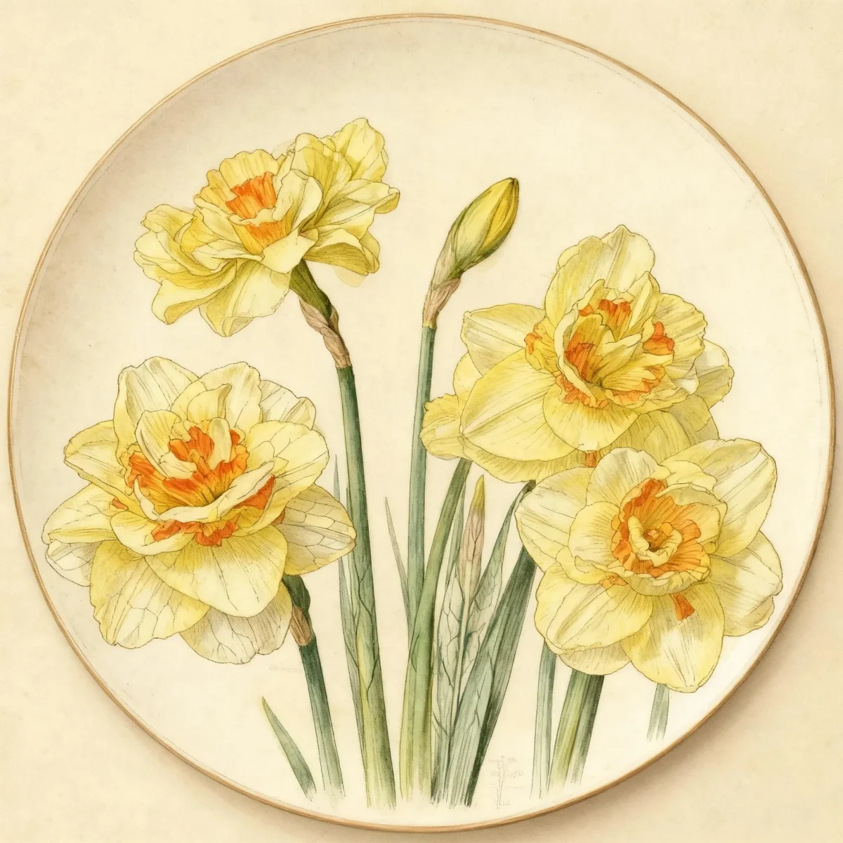 Double daffodil (Narcissus 'Tahiti')
