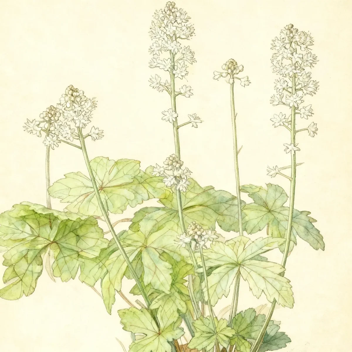 Foam flower (Tiarella 'Laird of Skye')