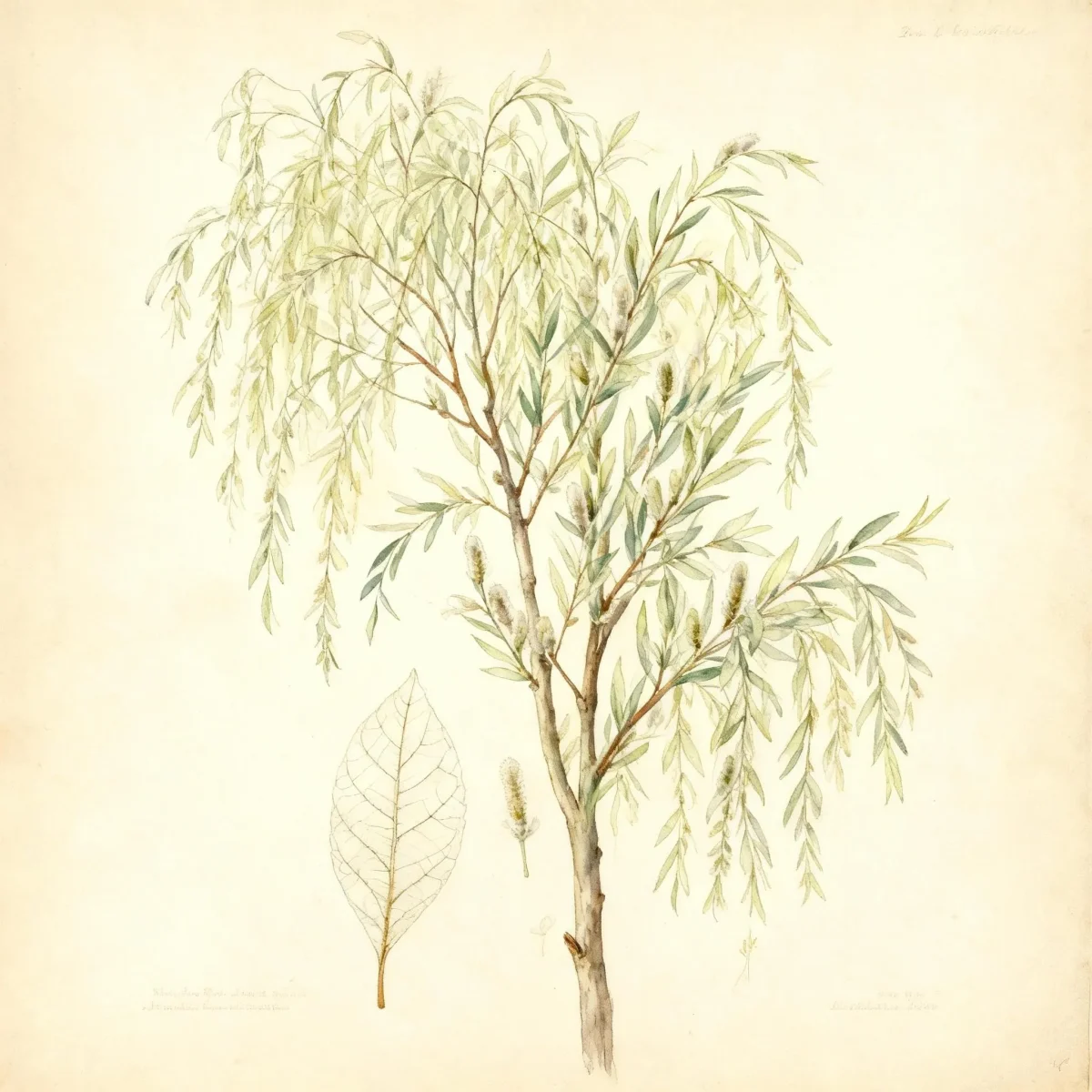 White willow (Salix alba 'Tristis')