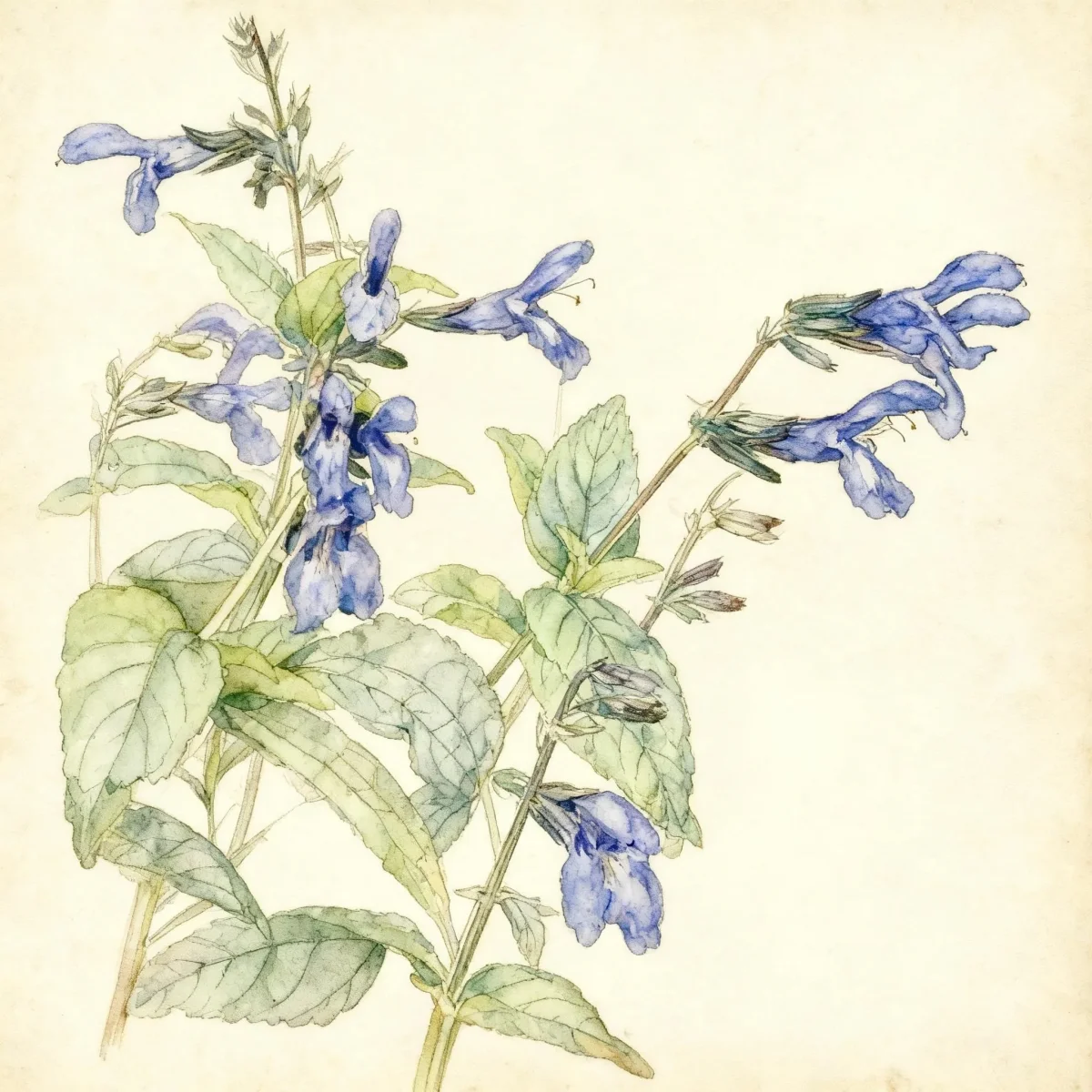 Anise-scented sage (Salvia guaranitica 'Black and Blue')