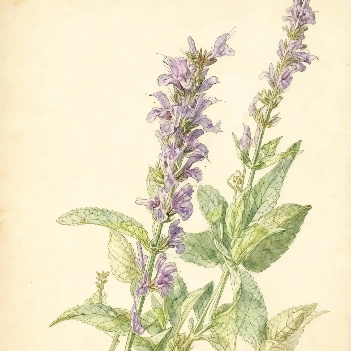 Wood sage (Salvia × sylvestris 'Blauhügel' BLUE HILL)