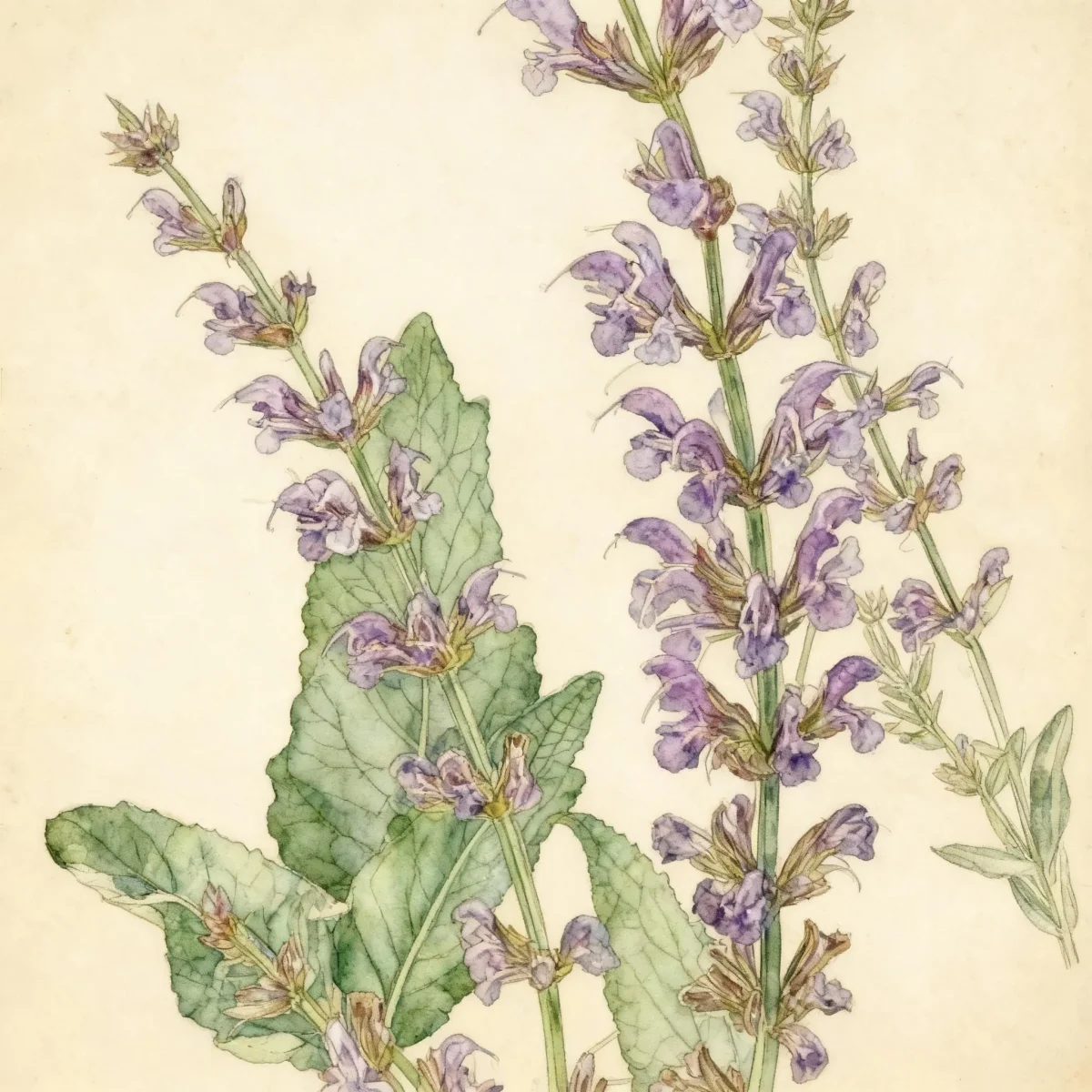 Wood sage (Salvia × sylvestris 'Lye End')