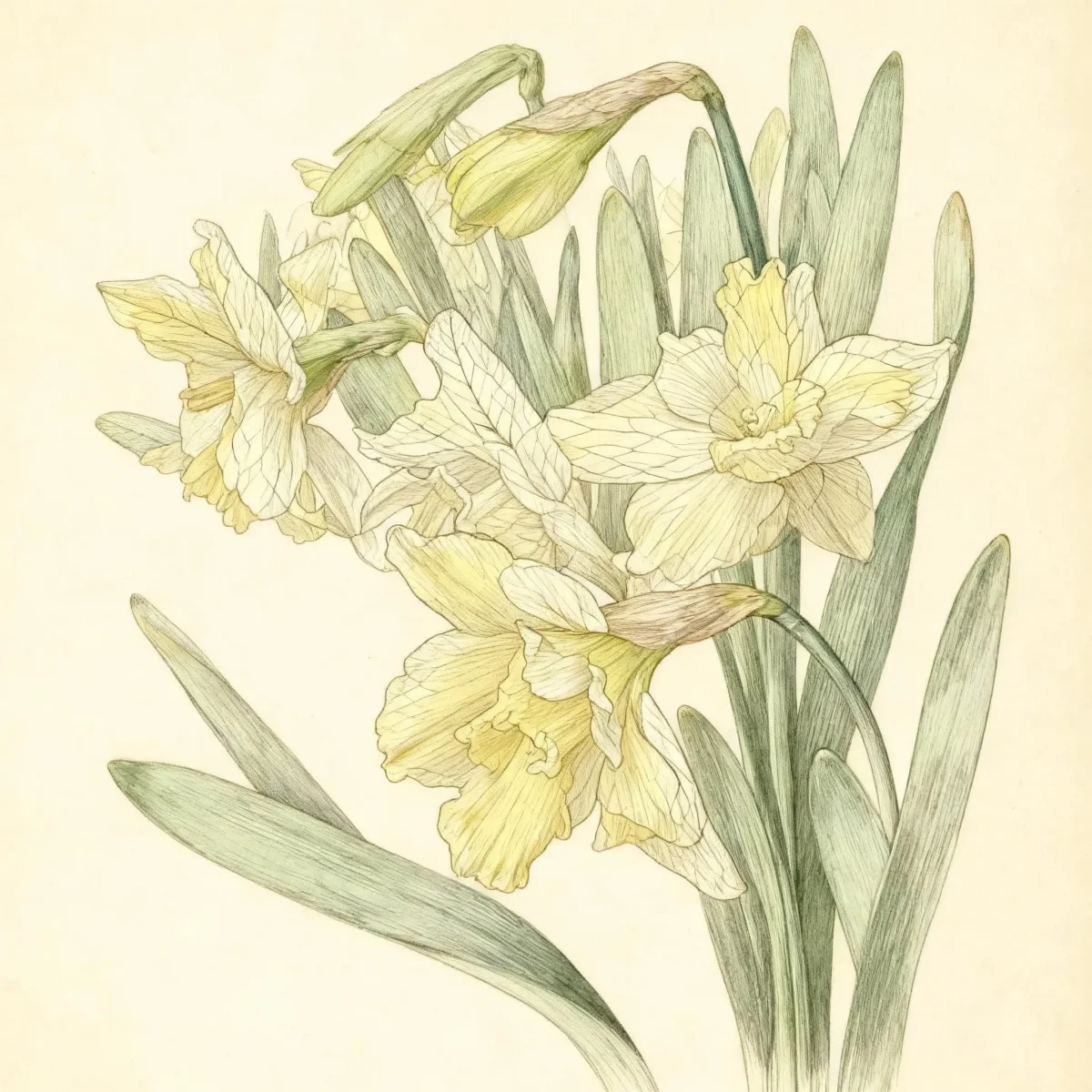 Split-corona daffodil (Narcissus 'Cassata')