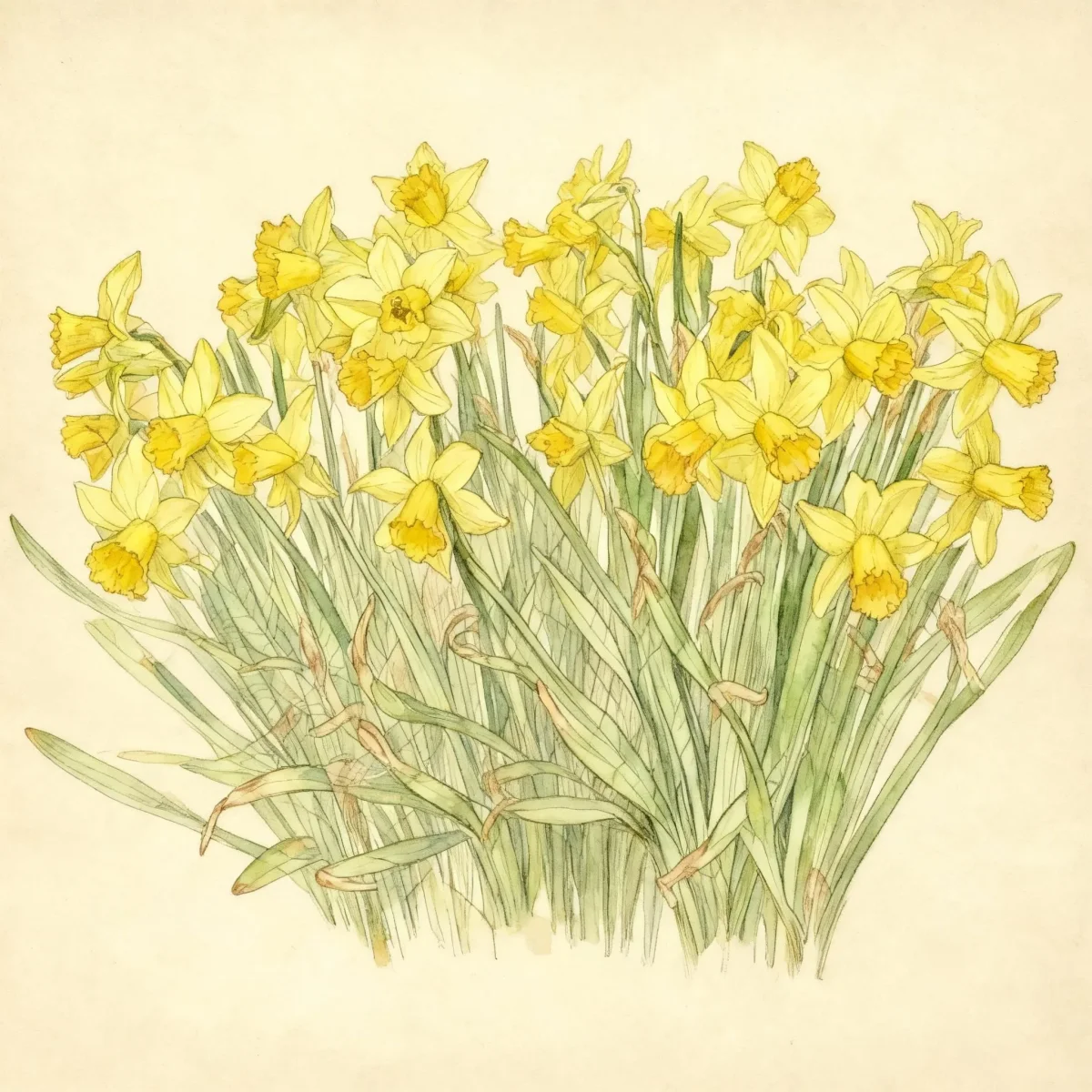 Cyclamineus daffodil (Narcissus 'February Gold')