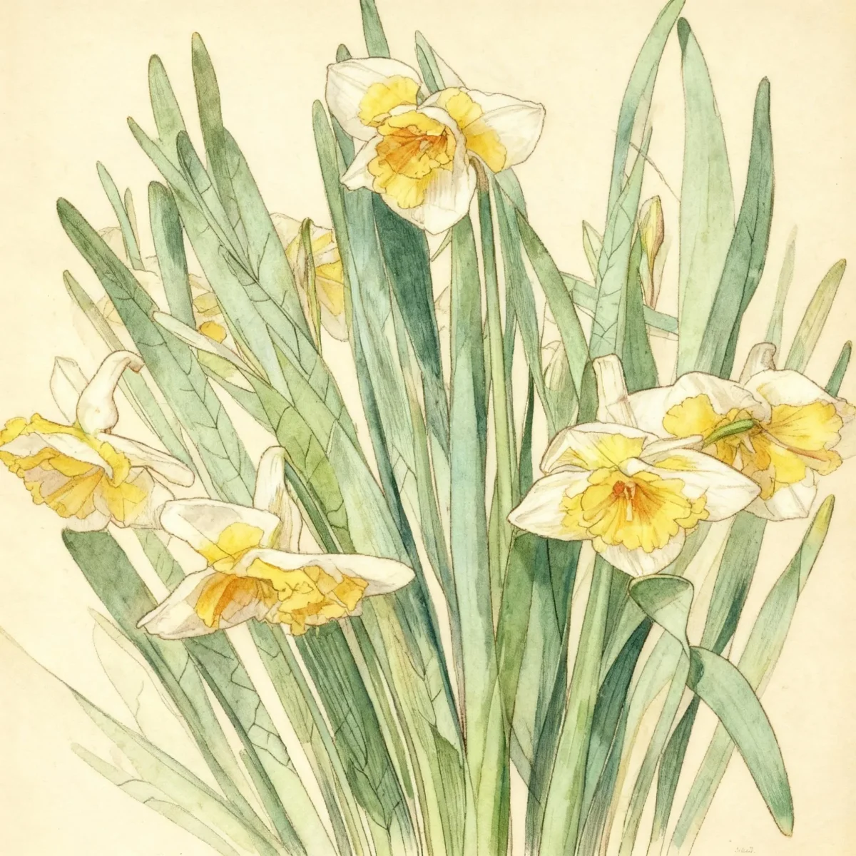 Split-corona daffodil (Narcissus 'Love Call')