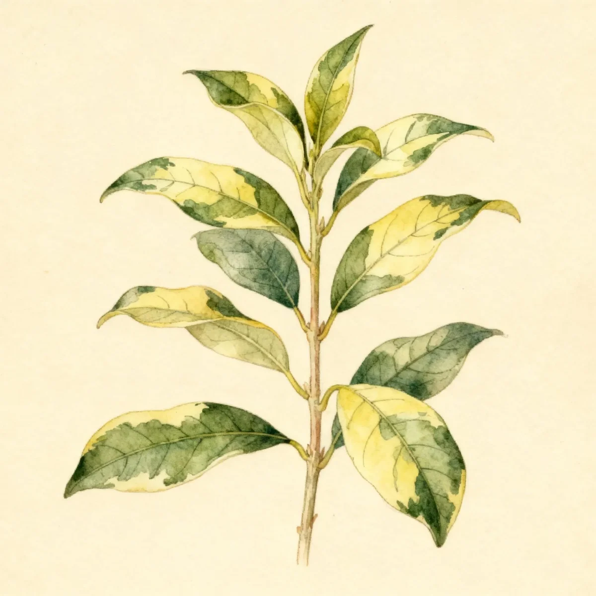 Holly olive (Osmanthus heterophyllus 'Variegatus')