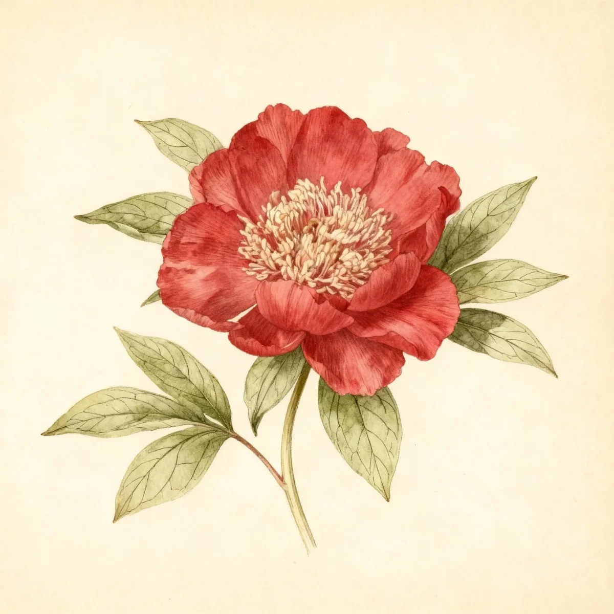 Peony (Paeonia lactiflora 'Charles Burgess')