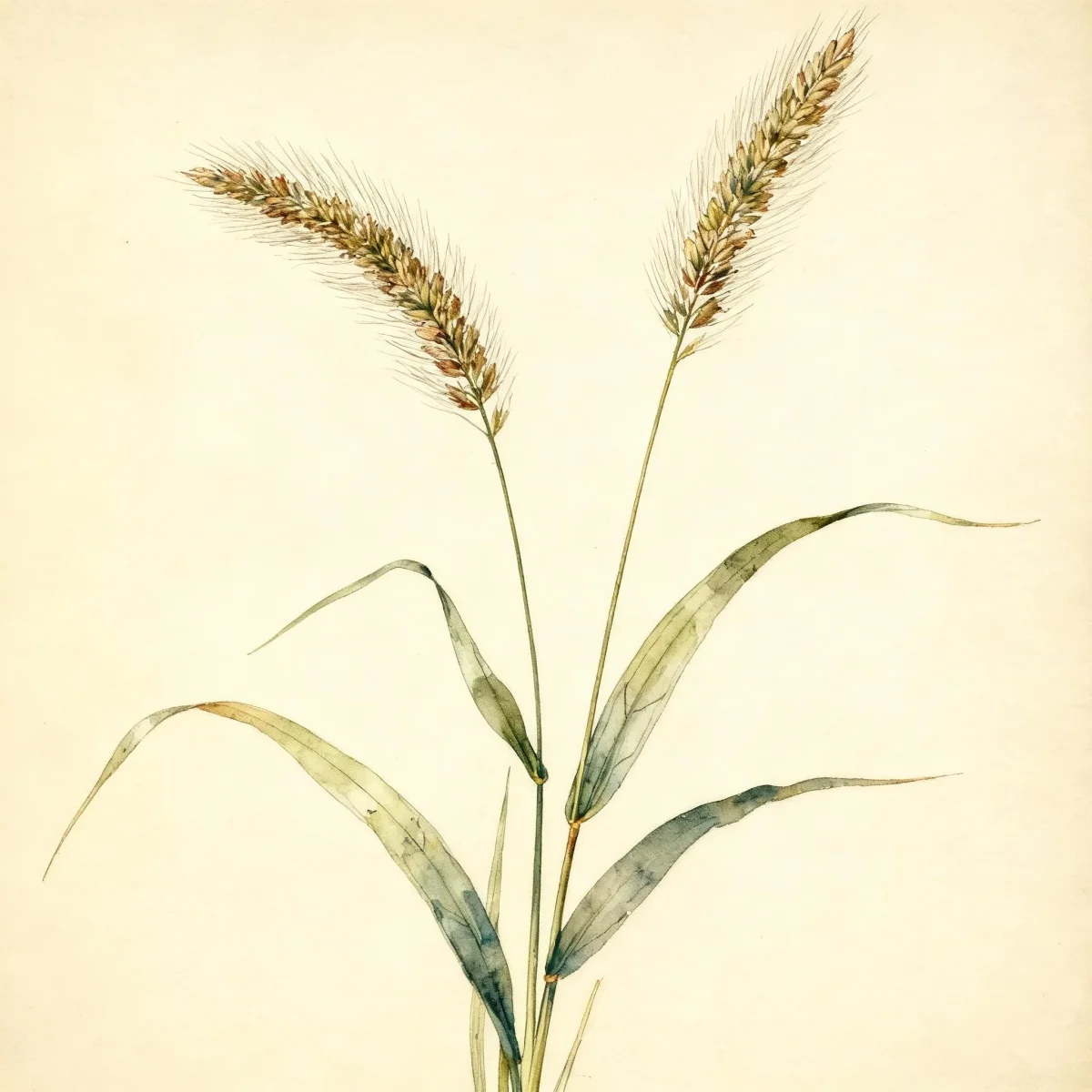 Fountain grass (Pennisetum alopecuroides 'Weserbergland')