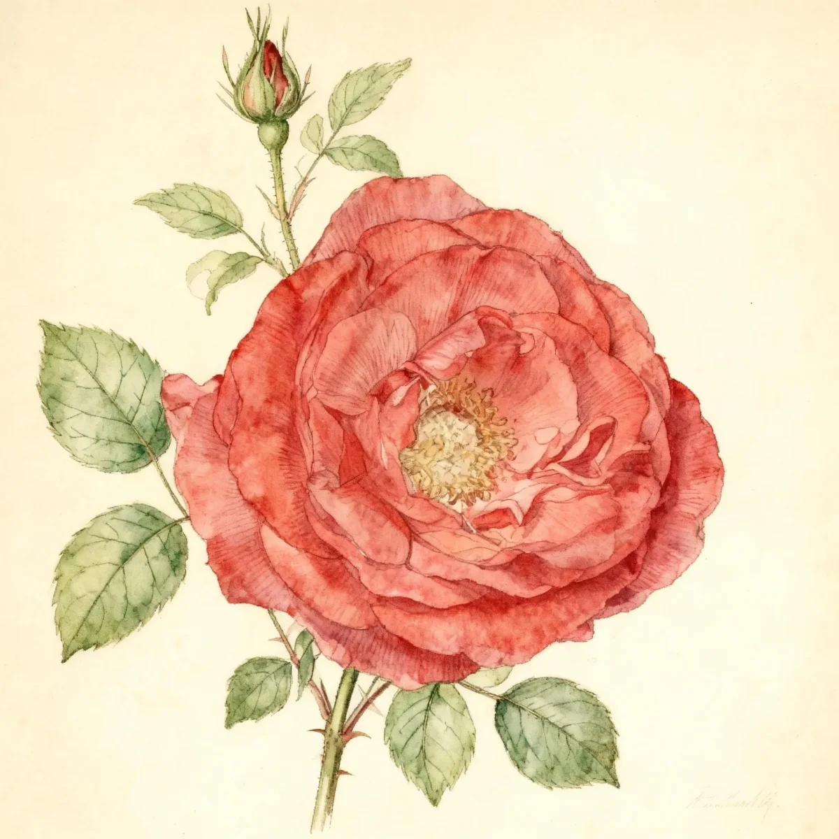 Large-flowered climbing rose (Rosa 'Don Juan')