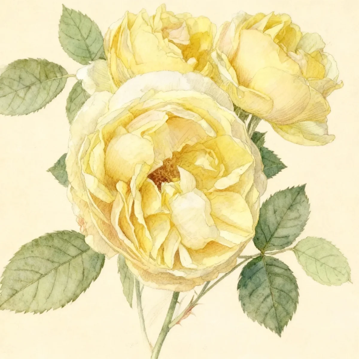 Shrub rose (Rosa 'Ausmas' GRAHAM THOMAS)