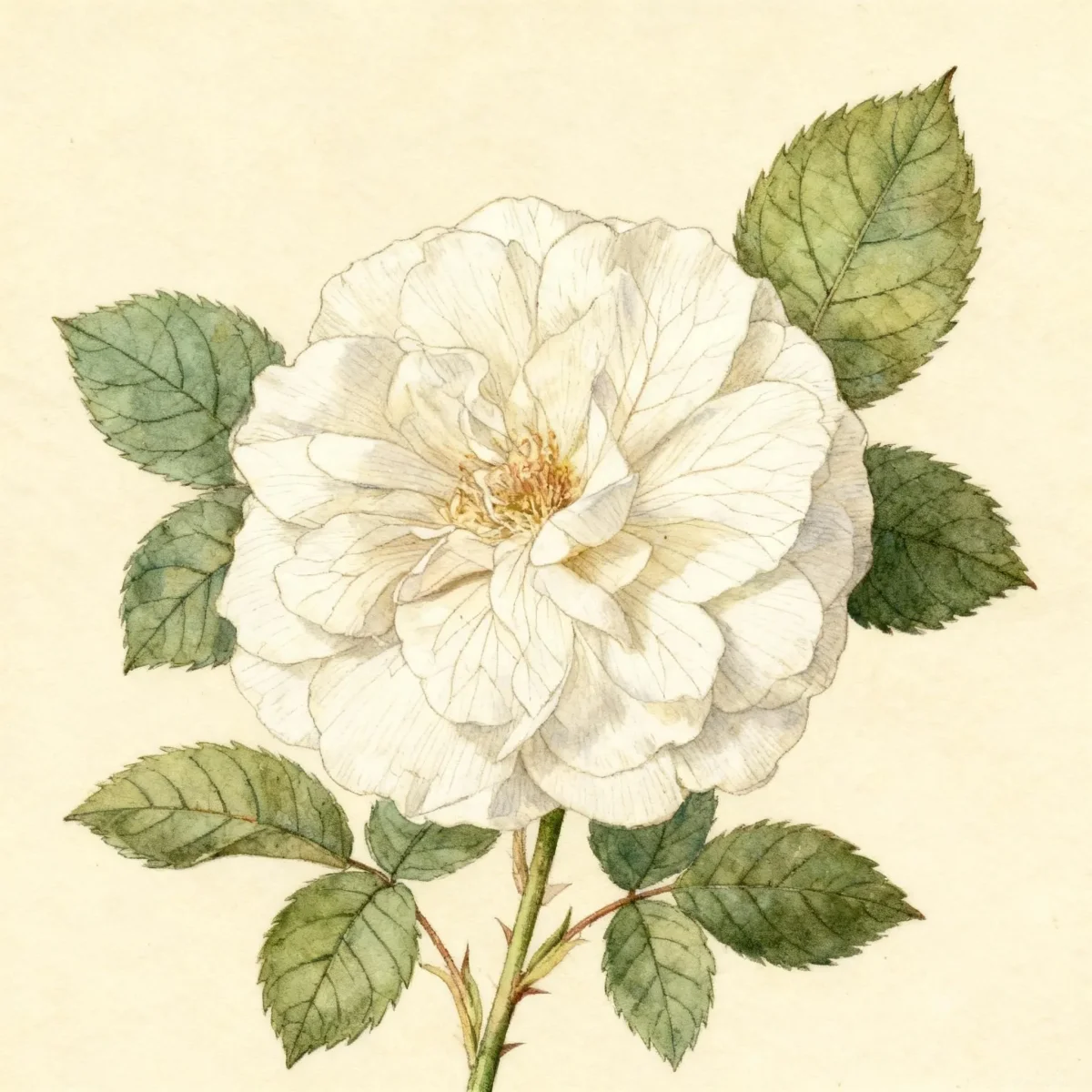 Floribunda rose (Rosa 'Gruss an Aachen')