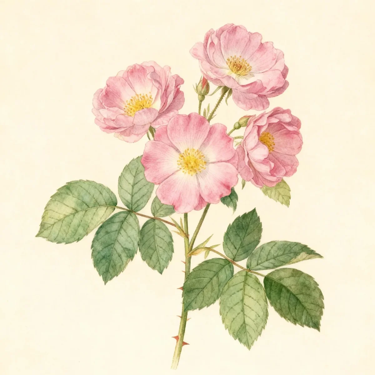 Floribunda rose (Rosa 'Nearly Wild')