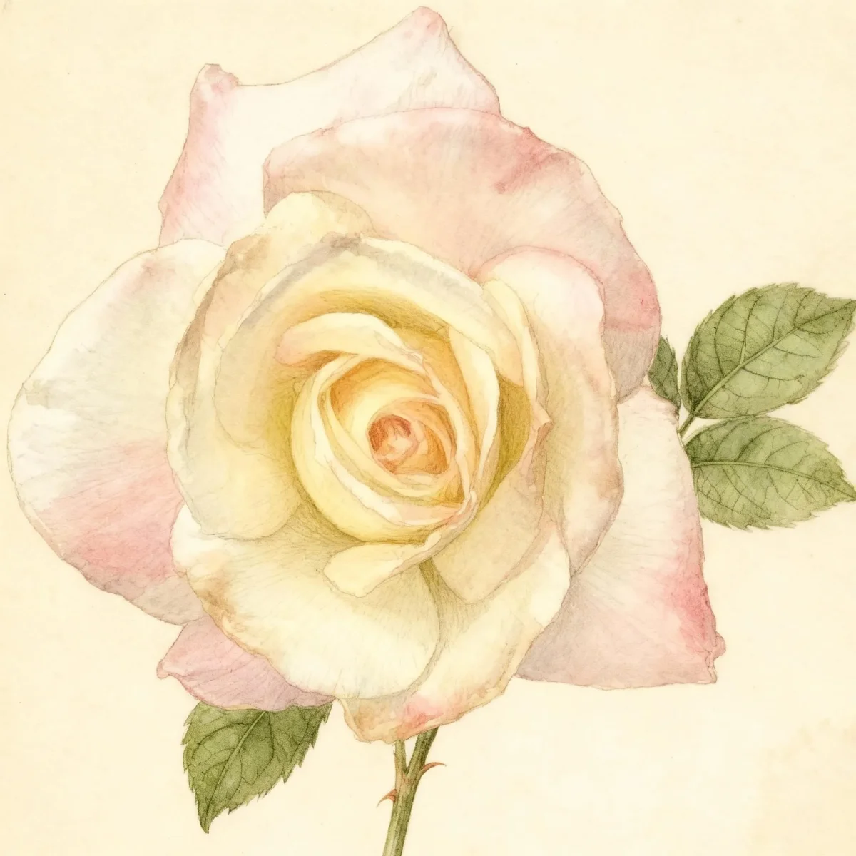 Hybrid tea rose (Rosa 'Hilaroma' SECRET)