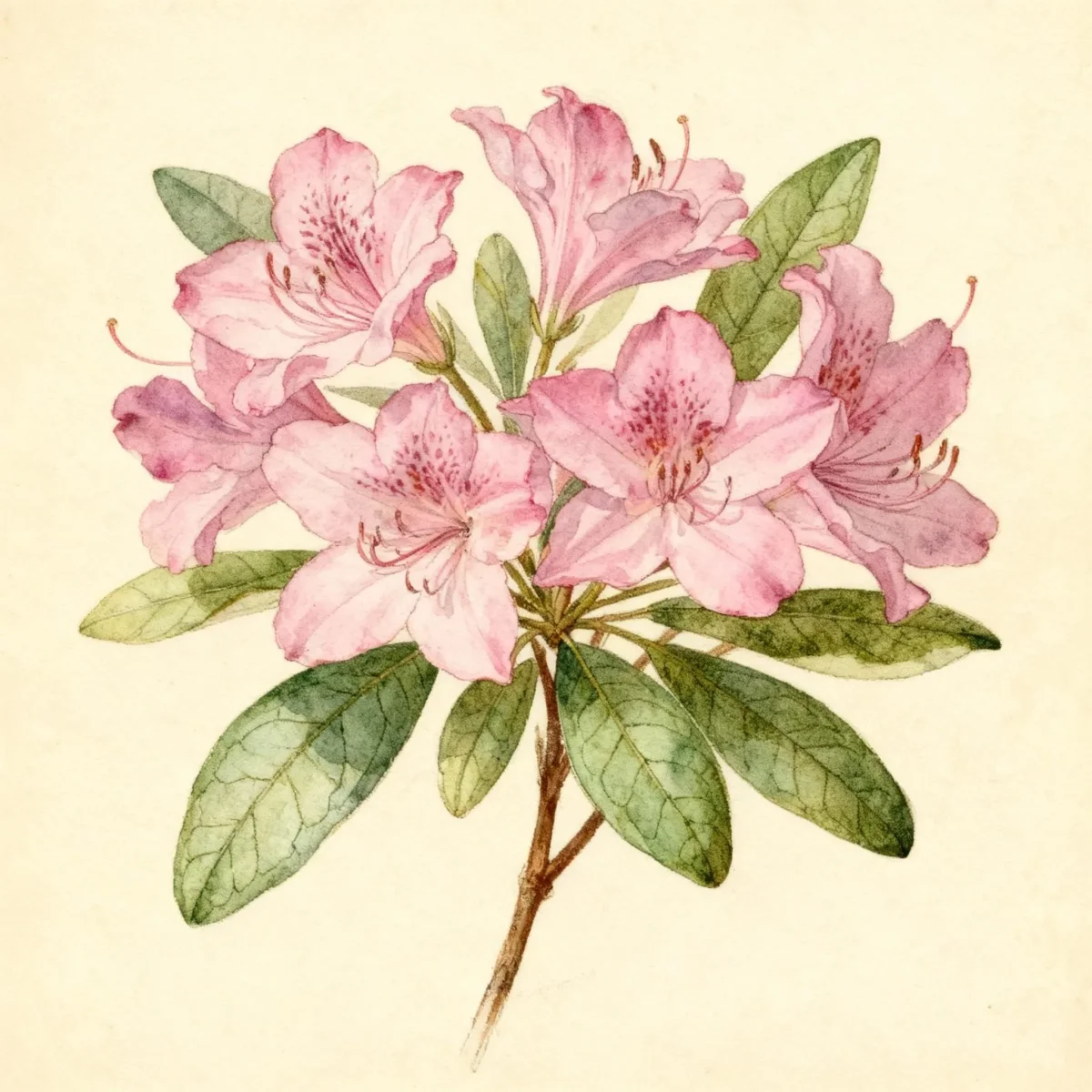 Korean azalea (Rhododendron yedoense var. poukhanense)