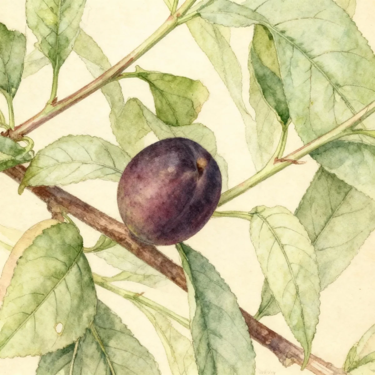 Dwarf nectarine (Prunus persica var. nectarina STARK SUNGLO)