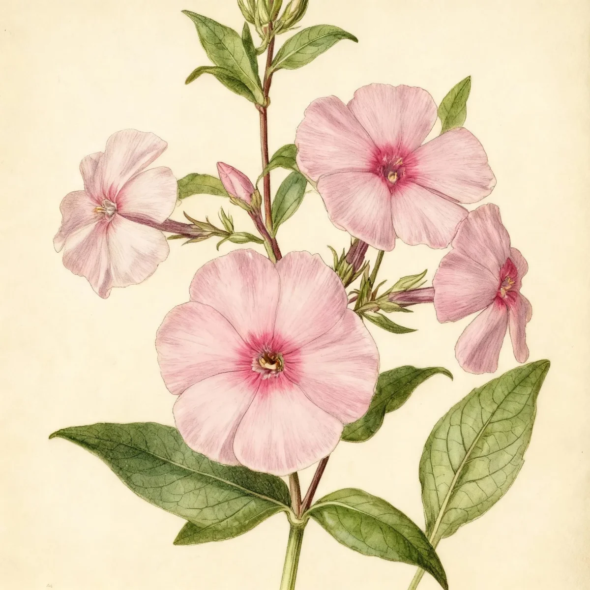 Garden phlox (Phlox paniculata 'Eva Cullum')