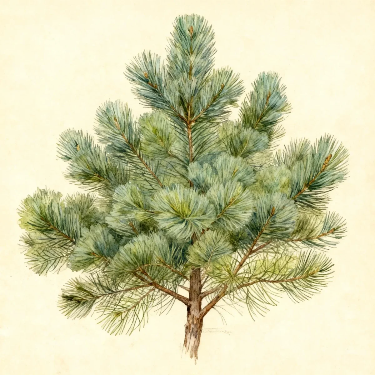 Eastern white pine (Pinus strobus 'Blue Shag')