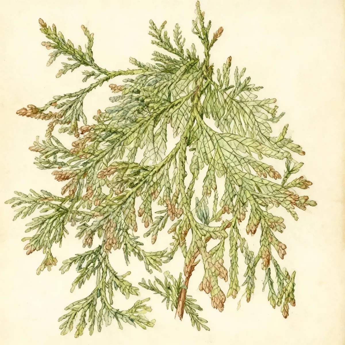 Oriental arborvitae (Platycladus orientalis 'Elegantissima')