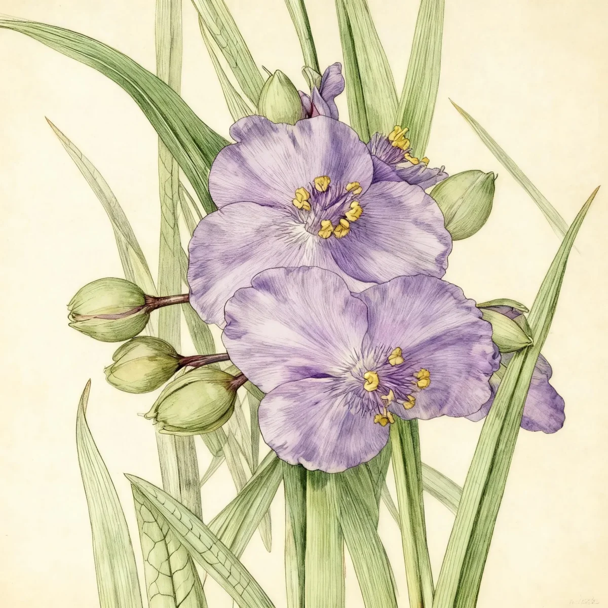 Spiderwort (Tradescantia (Andersoniana Group) 'Little Doll')