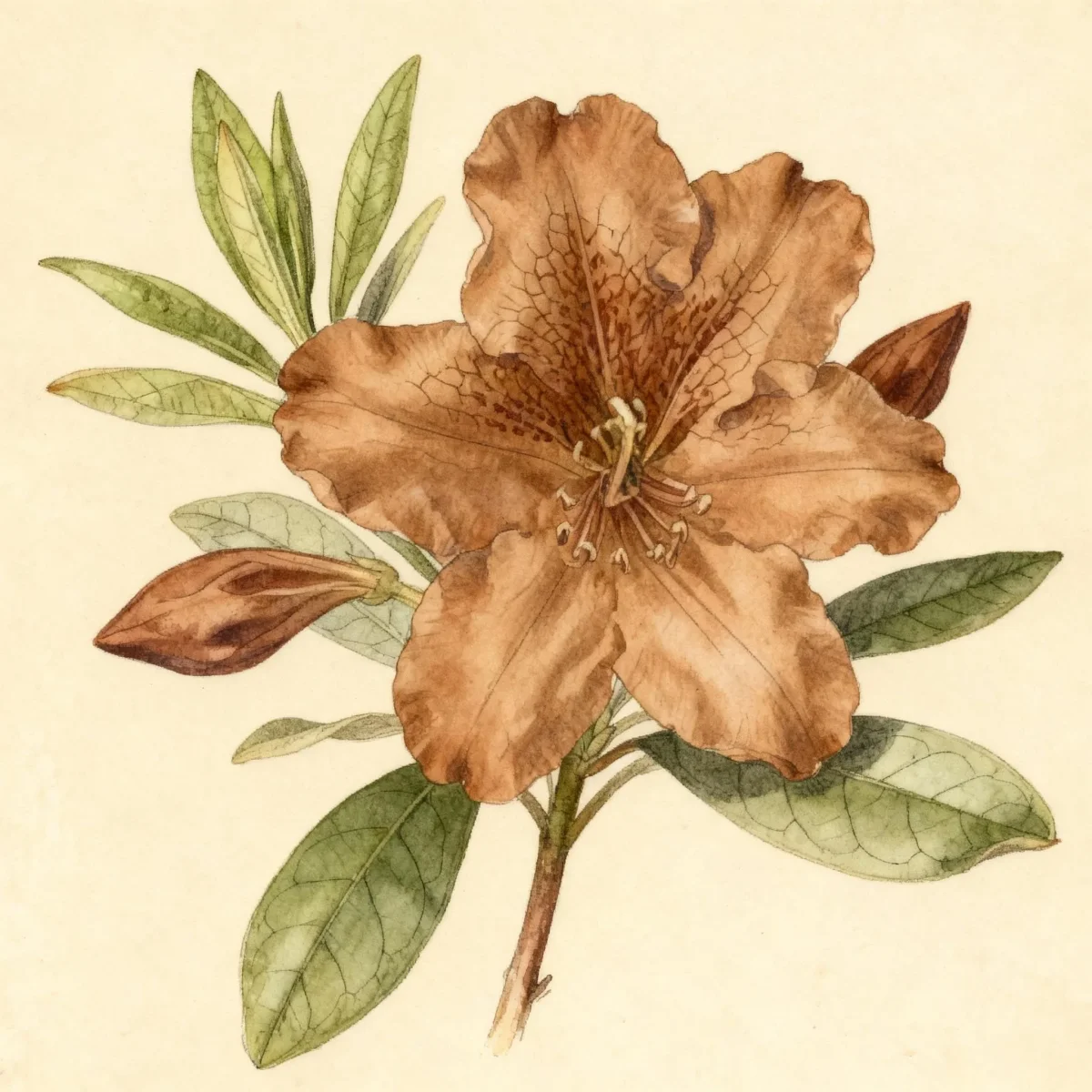 Azalea (Rhododendron 'Brown Eyes')