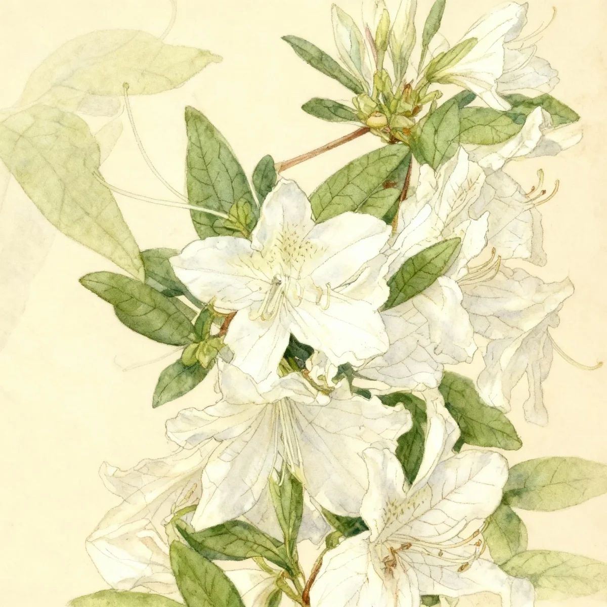 Evergreen azalea (Rhododendron 'Cascade')