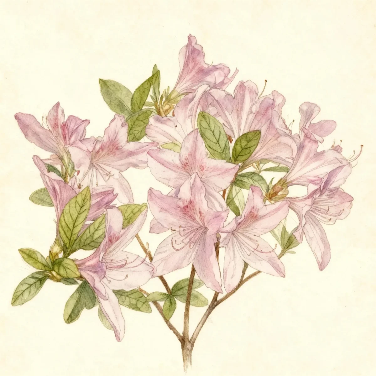 Evergreen azalea (Rhododendron 'Corsage')