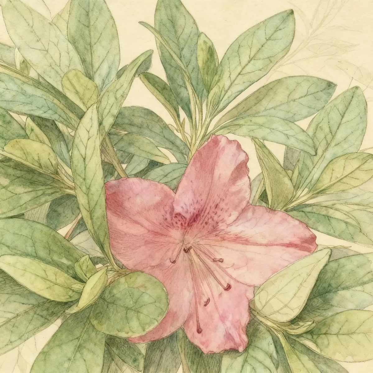 Azalea (Rhododendron 'Hoosier Peach')