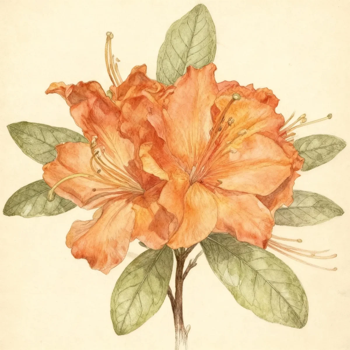 Deciduous azalea (Rhododendron 'Hotspur')