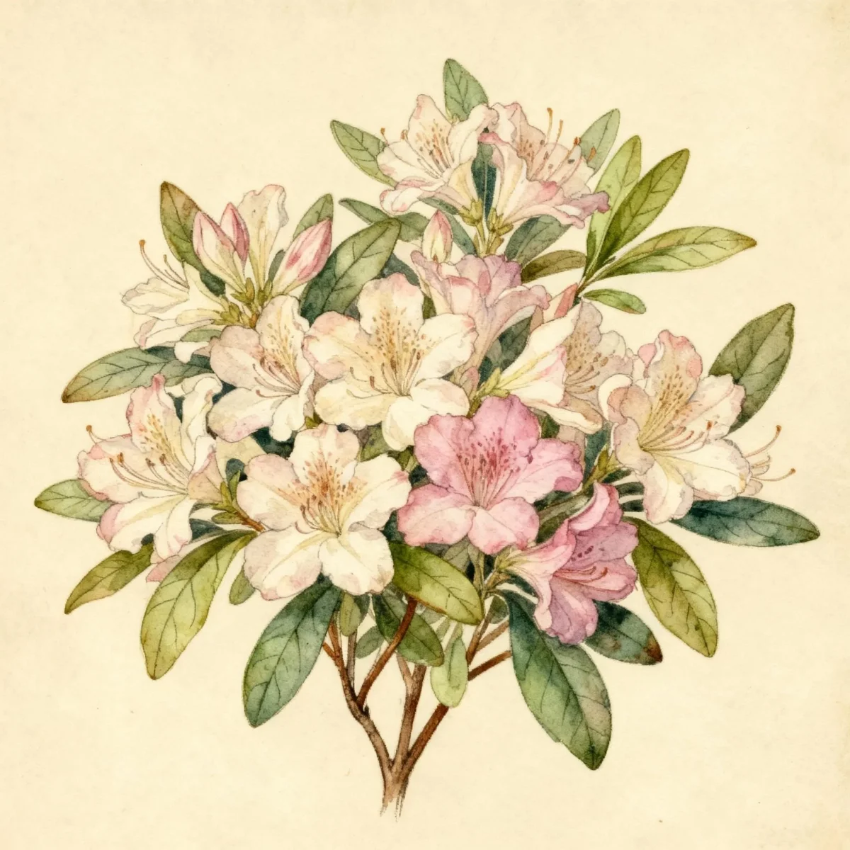 Evergreen azalea (Rhododendron 'Mrs. Henry Schroeder')