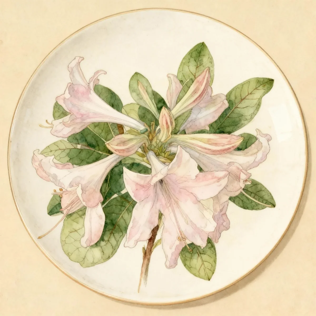 Deciduous azalea (Rhododendron 'Soir de Paris')