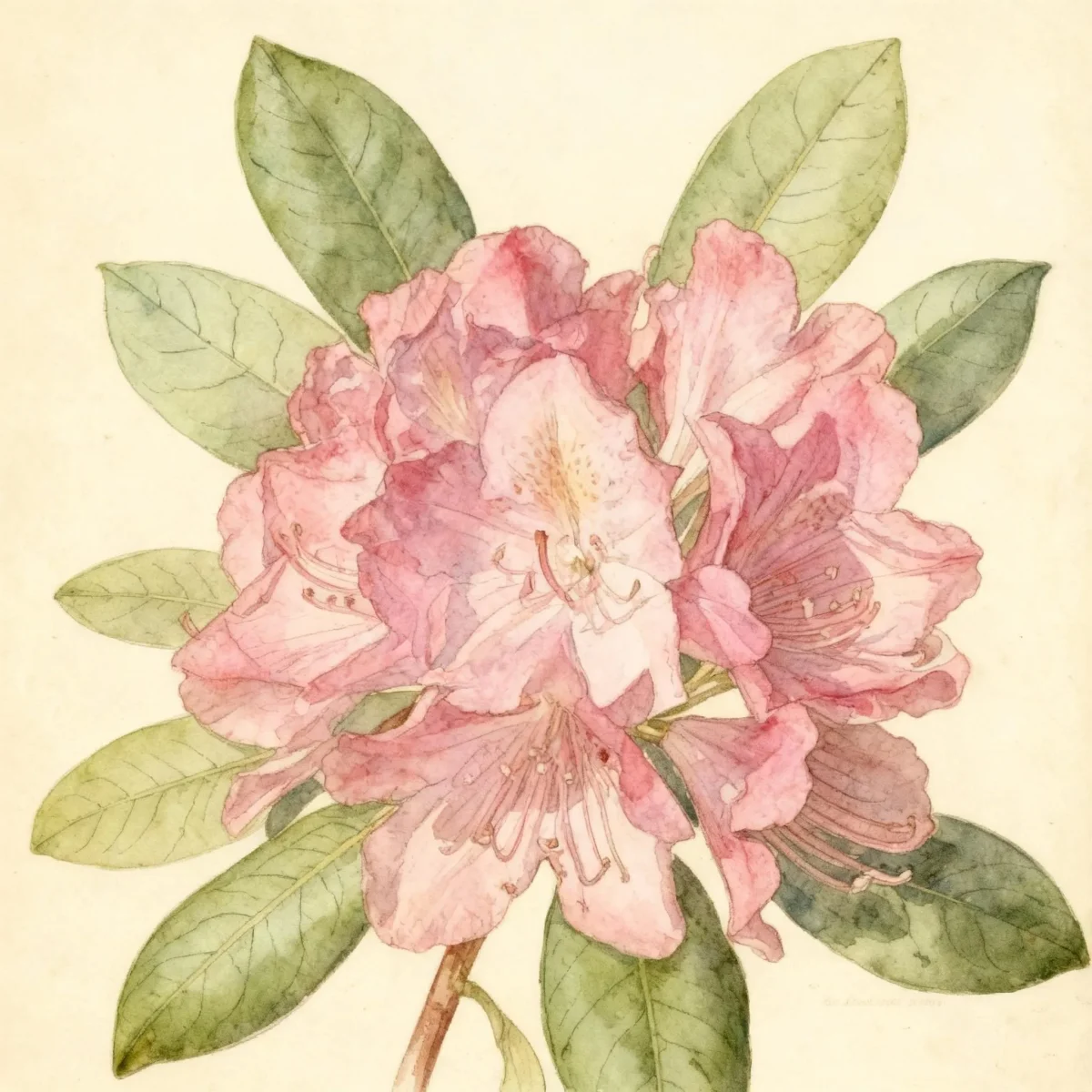 Rhododendron (Rhododendron catawbiense 'Roseum Elegans')