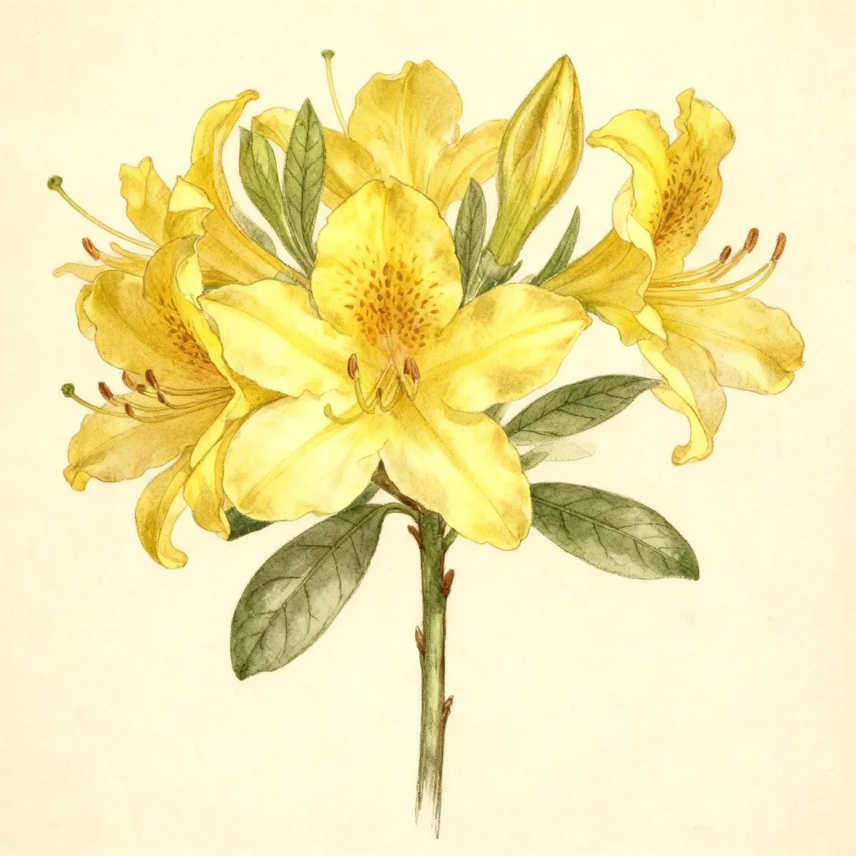 Deciduous azalea (Rhododendron 'Narcissiflorum')