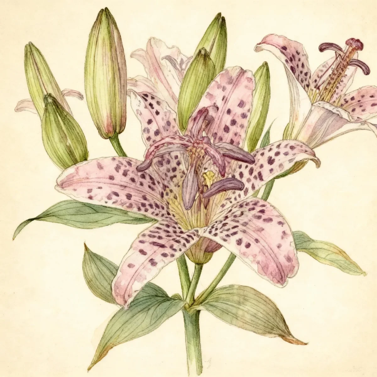 Toad lily (Tricyrtis hirta 'Miyazaki')