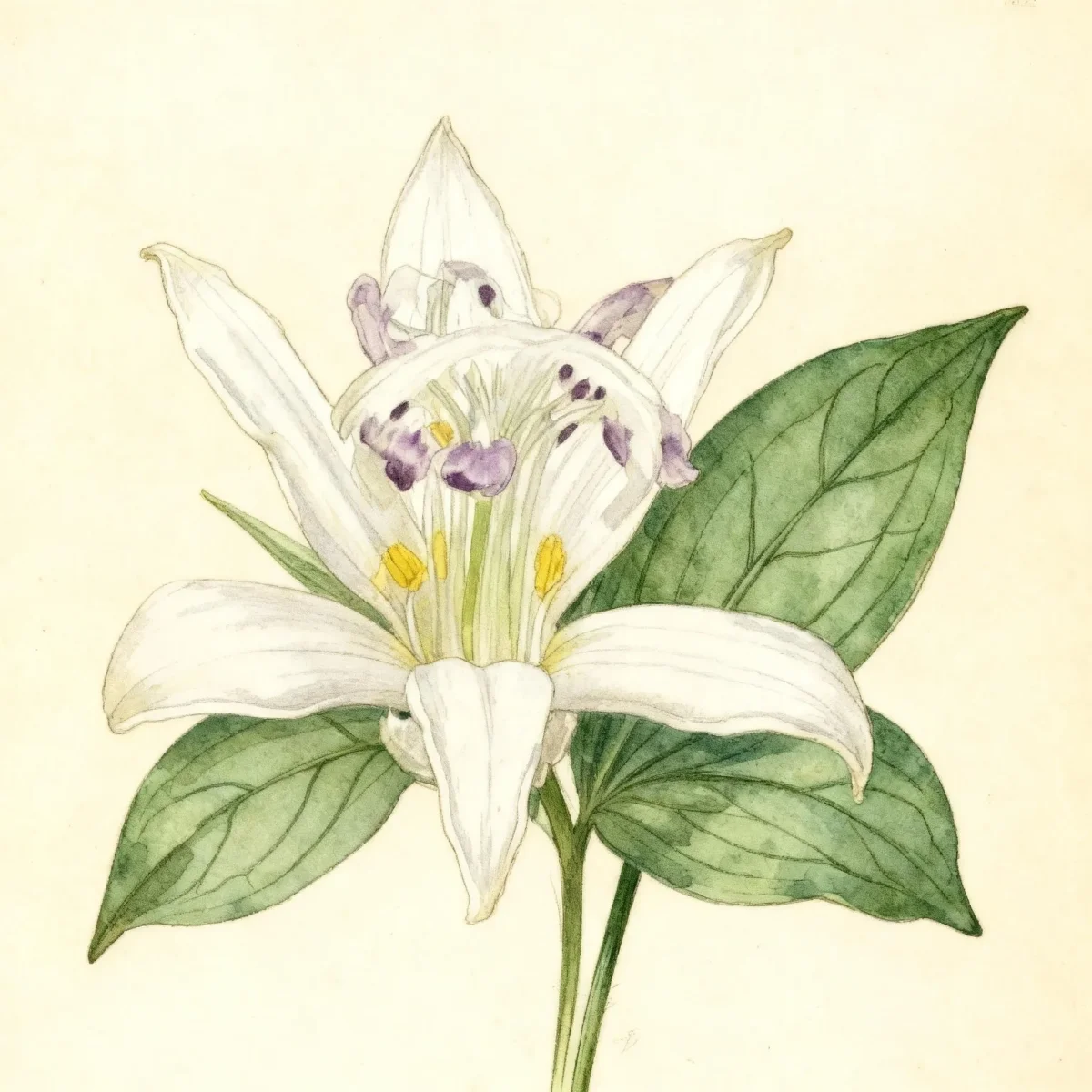 Toad lily (Tricyrtis 'White Towers')
