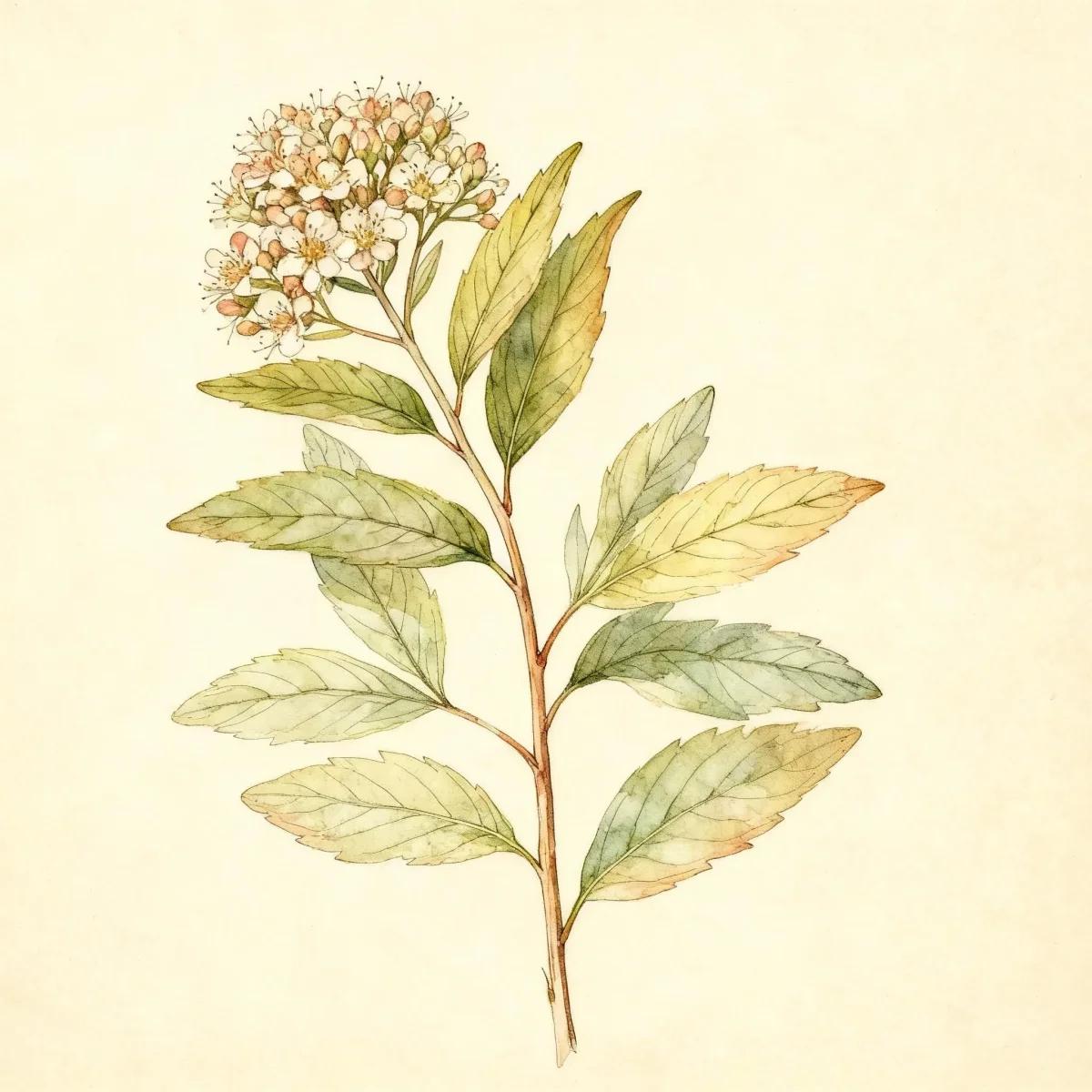 Japanese spirea (Spiraea japonica 'Goldflame')