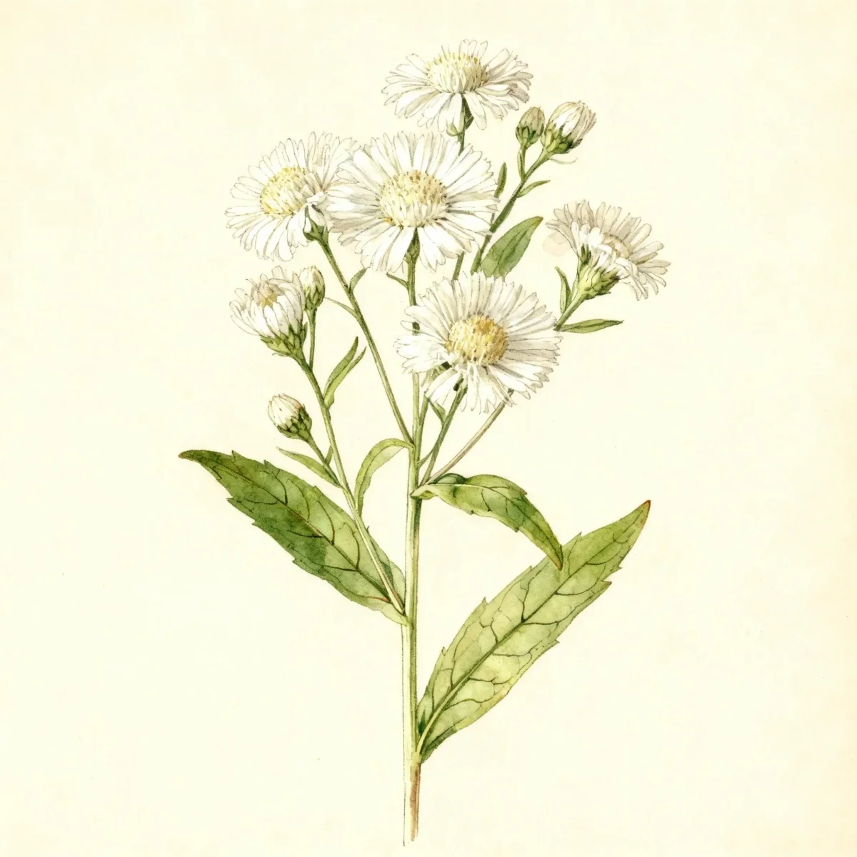 Stokes' aster (Stokesia laevis 'Alba')