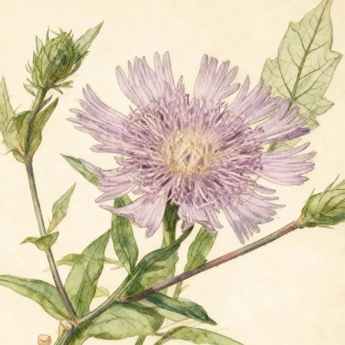 Stokes' aster (Stokesia laevis 'Omega Skyrocket')