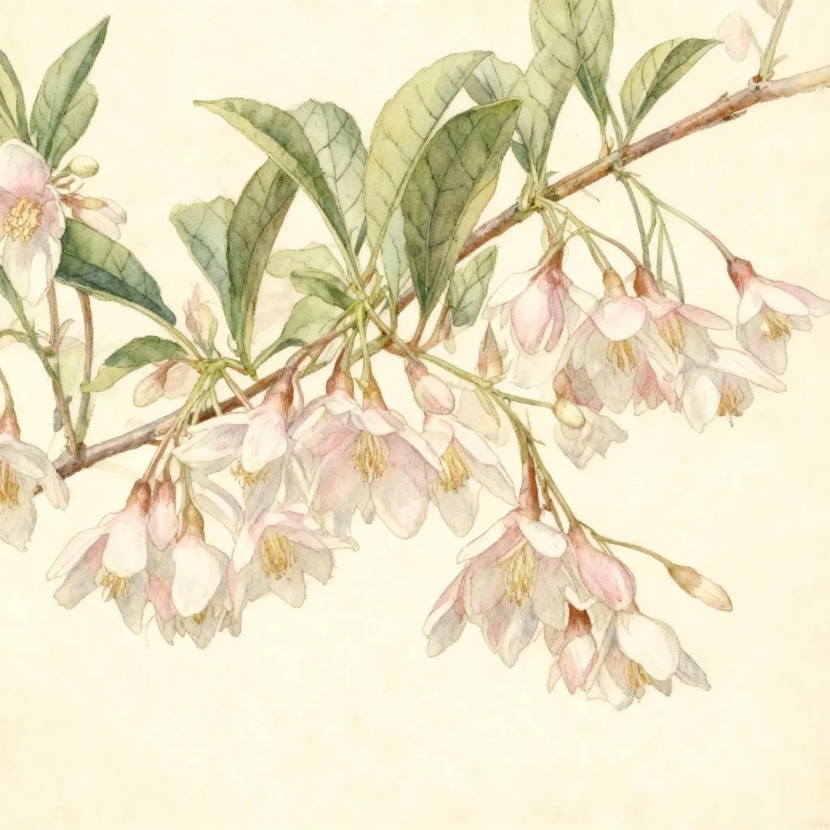 Snowbell (Styrax japonicus (Benibana Group) 'Pink Chimes')