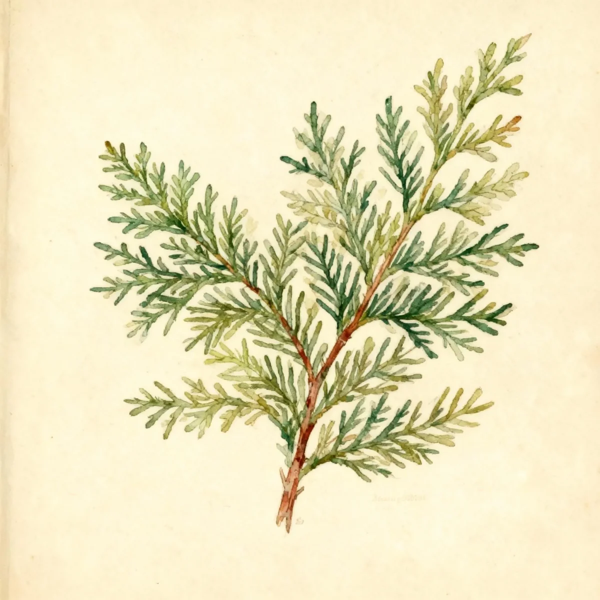 Western red cedar (Thuja plicata 'Zebrina')