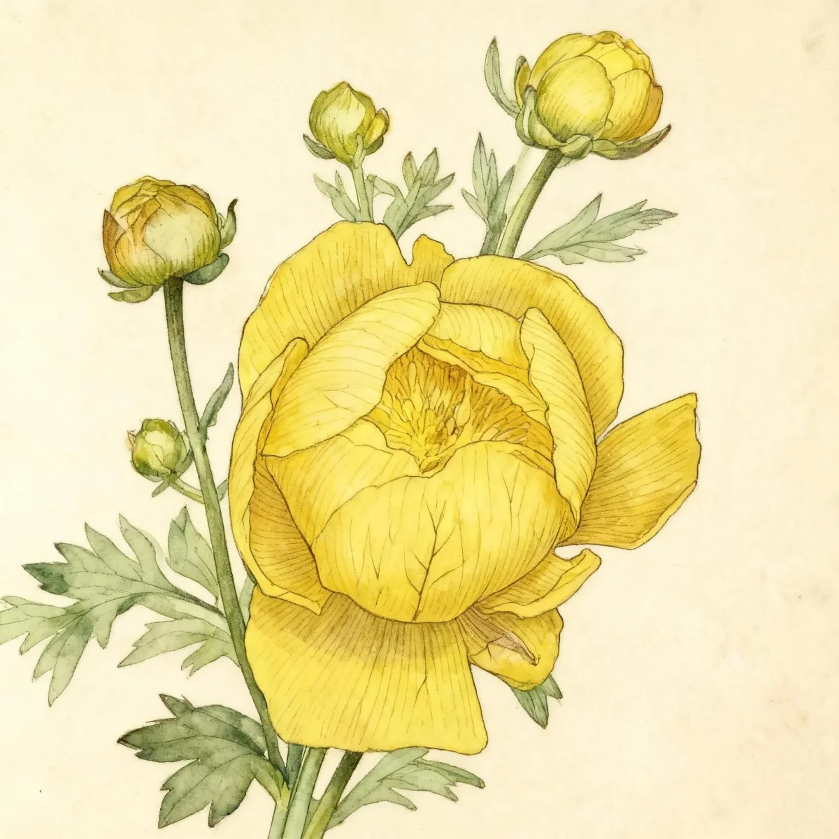 Globe flower (Trollius europaeus)