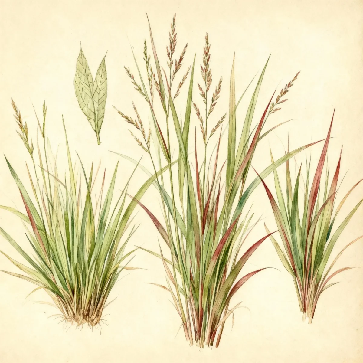 Switch grass (Panicum virgatum 'Shenandoah')