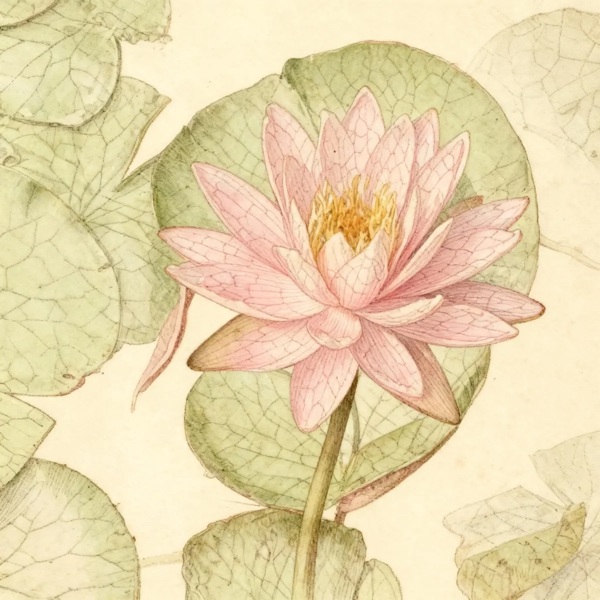 Hardy water lily (Nymphaea 'Sunny Pink')