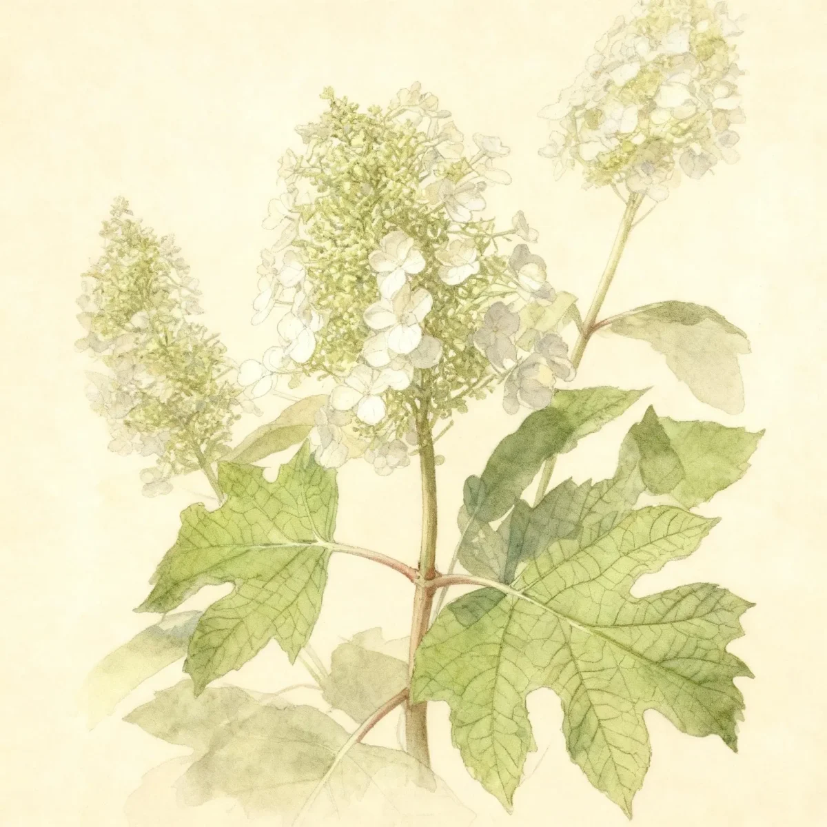 Oakleaf hydrangea (Hydrangea quercifolia 'Pee Wee')