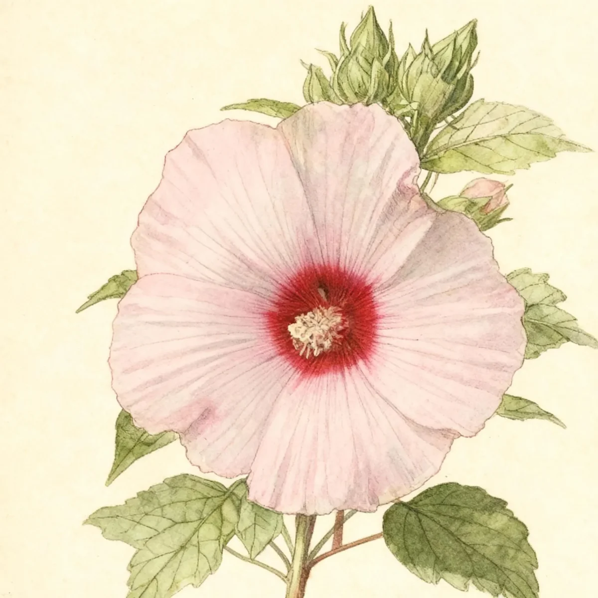 Hardy hibiscus (Hibiscus 'Etna Pink')