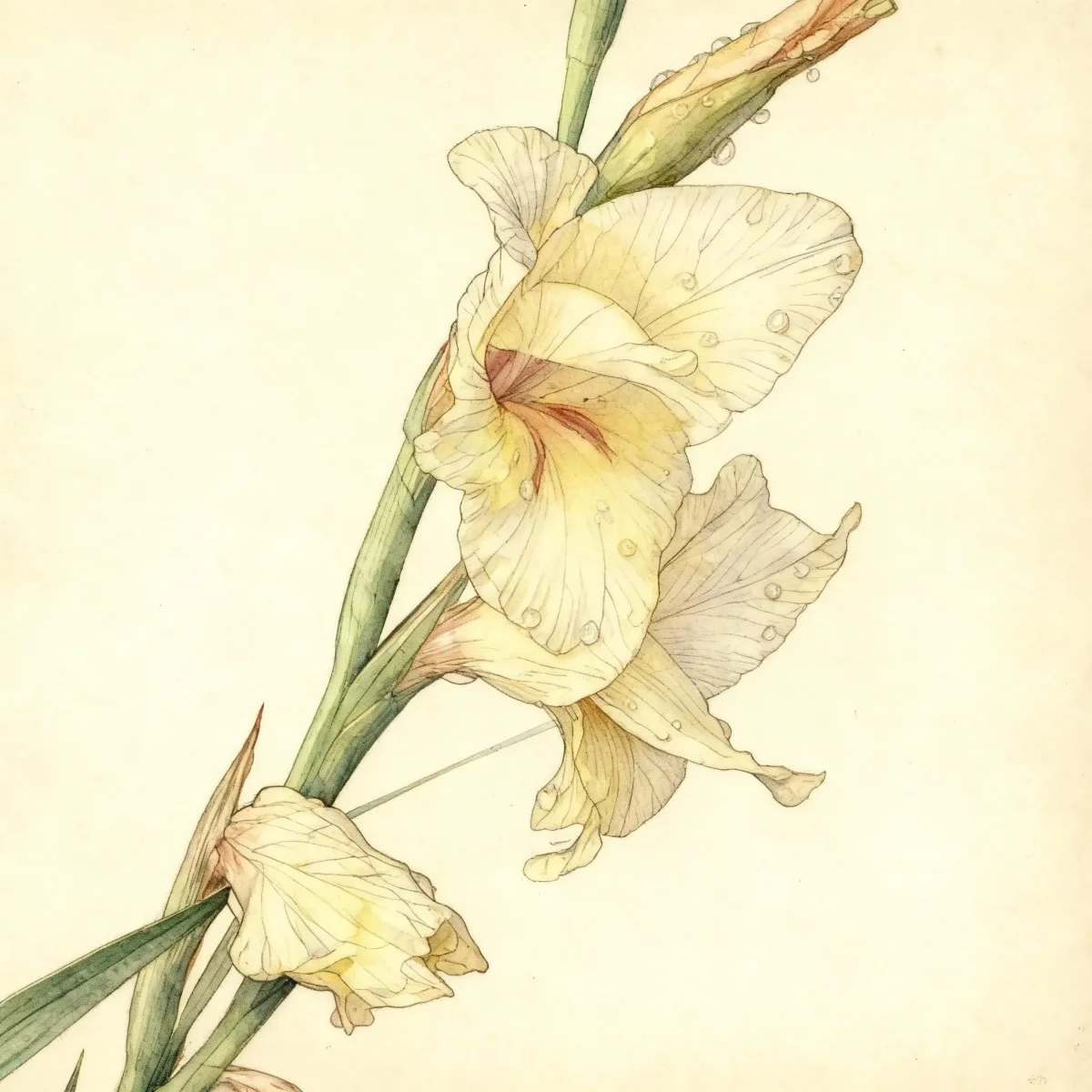 Gladiolus (Gladiolus × gandavensis)
